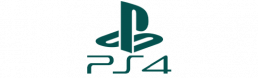 Logo PS4 Bleu Vert