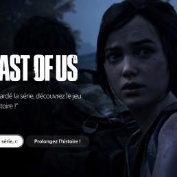 Capture d'écran d'une page intermédiaire du PlayStation Store sur PS5 proposant de continuer vers la page de The Last of Us Part I ou Part II.