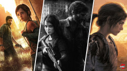 Les trois jaquettes des trois versions du premier The Last of Us (l'original, le remastered et le remake) mises côte à côte.