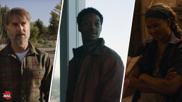 De gauche à droite : Frank, Henry et Riley dans la série The Last of Us (HBO).
