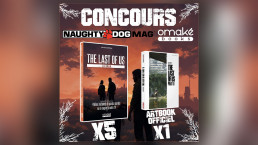 Visuel pour le concours organisé par Naughty Dog Mag' et Omaké Books à l'occaison de la sortie du livre The Last of Us : La Saga.