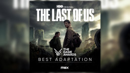 Visuel promotionnel de la série The Last of Us (HBO) pour annoncer sa victoire en tant que meilleure adaptation aux Game Awards 2024.