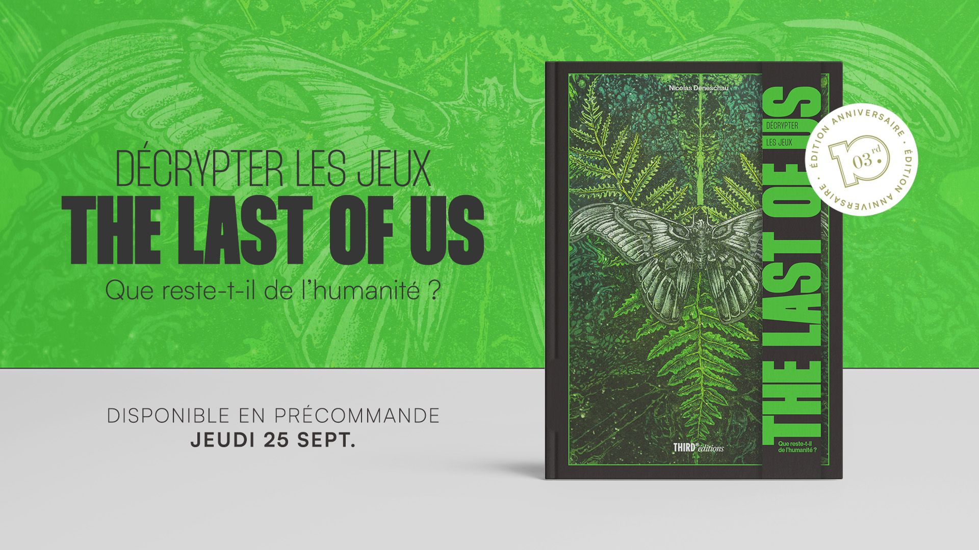 La couverture de la nouvelle édition 10ème anniversaire du livre de Nicolas Deneschau.